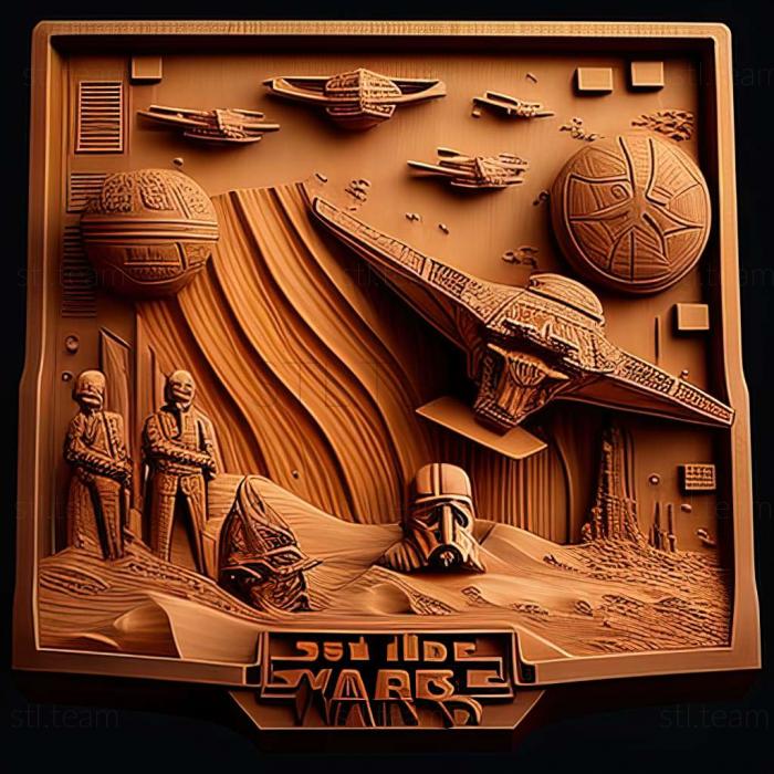 3D модель Гра Зоряні війни Імперія на війні (STL)